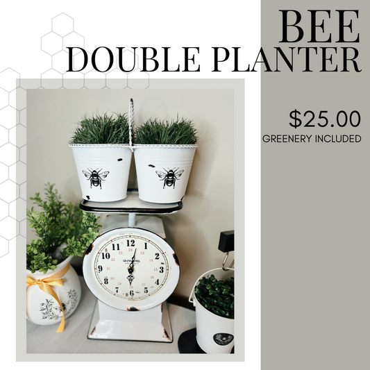 Bee Double Planter