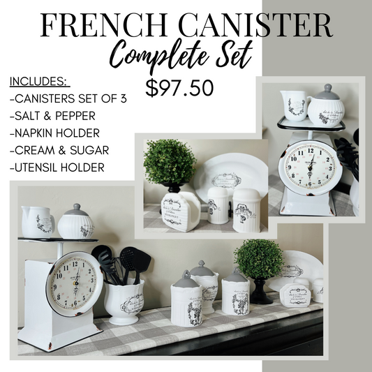 French Canister Complete Set